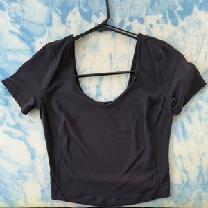 Lululemon Athletica Black Crop Top